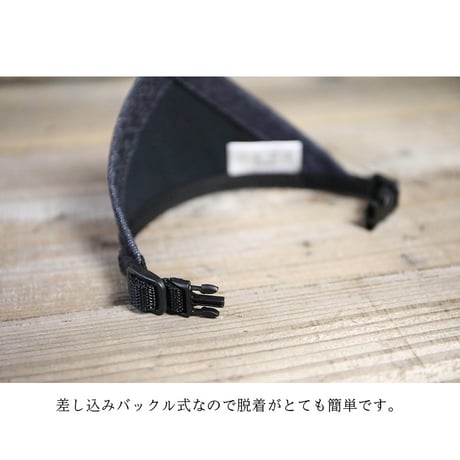 Denim Cotton Fabricr Bandana Style Collar