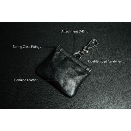 Leather Spring clasp Treats Pouch