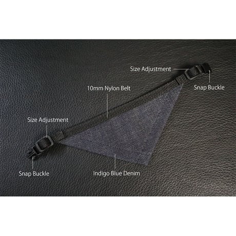 Denim Cotton Fabricr Bandana Style Collar