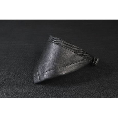 Genuine Leather Bandana Style Collar