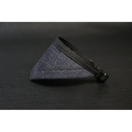 Denim Cotton Fabricr Bandana Style Collar