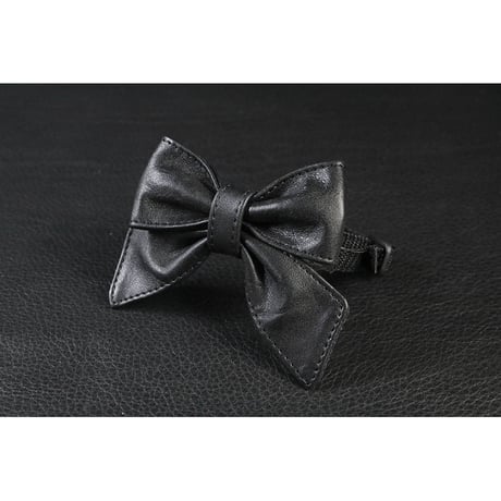 Genuine Leather Ribbon Style Collar