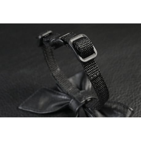 Genuine Leather Ribbon Style Collar
