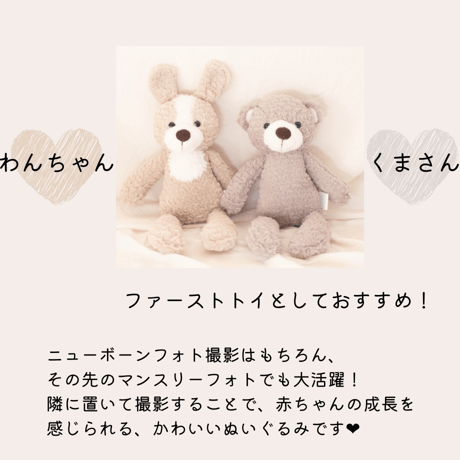 【購入】ファーストトイ（わんちゃん・くまさん）