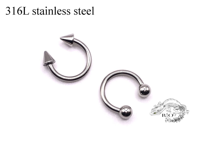 サーキュラーバーベル 14G(1.6mm) コーンキャッチ | Rio