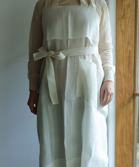 〔white〕るりいろ Apron / MAKI TEXTILE STUDIO