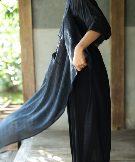 〔草木〕るりいろApron / MAKI TEXTILE STUDIO