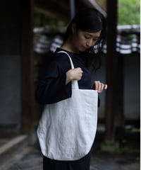 リネン bag・白