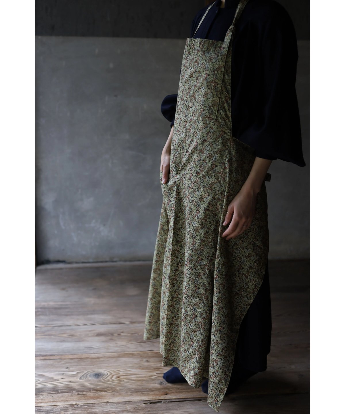 LIBERTY チャイブグリーン］ / スクエアエプロン / エプロン商会  