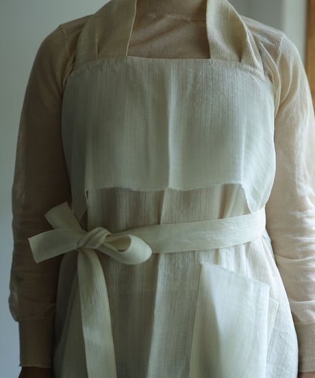 〔white〕るりいろ Apron / MAKI TEXTILE STUDIO