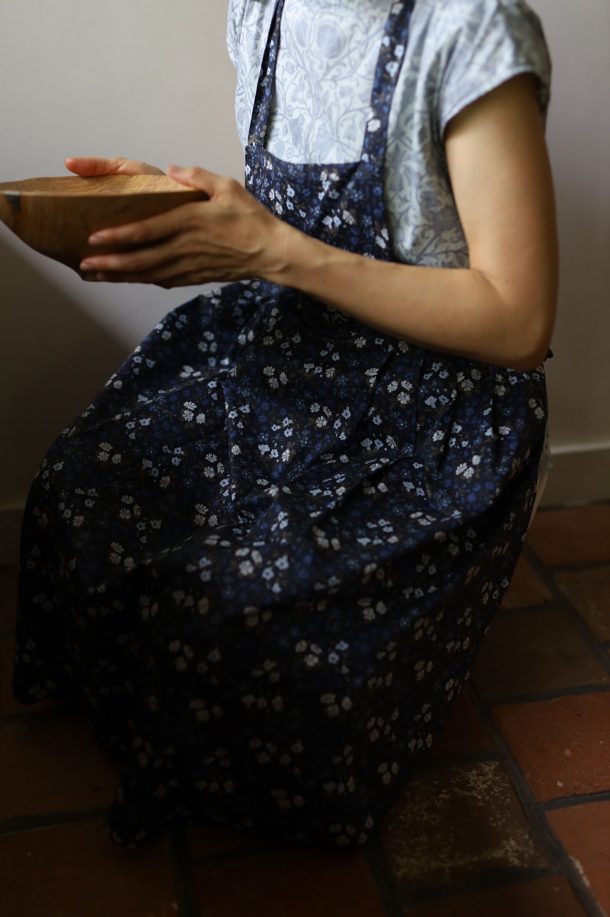 リネン クロス エプロン MIFUMI