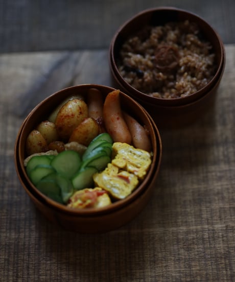 摺り漆 曲げわっぱ 弁当箱 七つ鉢 / 小坂屋漆器店