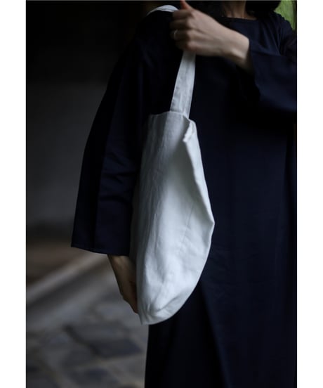 リネン bag・白