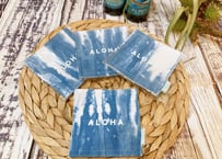 コースター　タイダイコースター　ALOHA