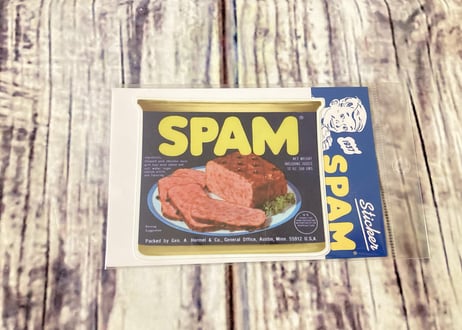 スパムグッズ　SPAM 防水ステッカー　ステッカー　スパム缶