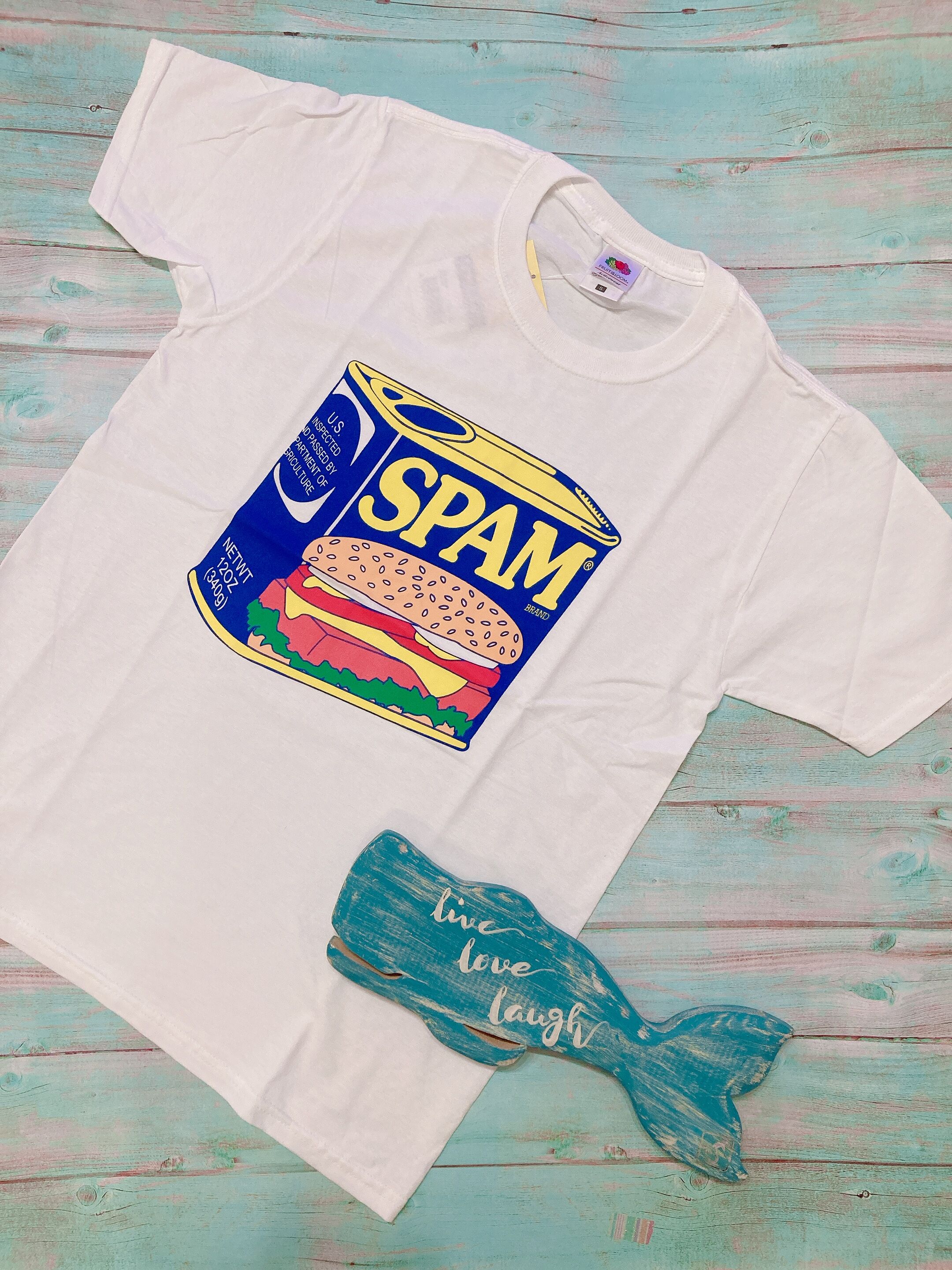 次回再入荷未定】【現在在庫限り】スパムグッズ Tシャツ SPAM缶 T