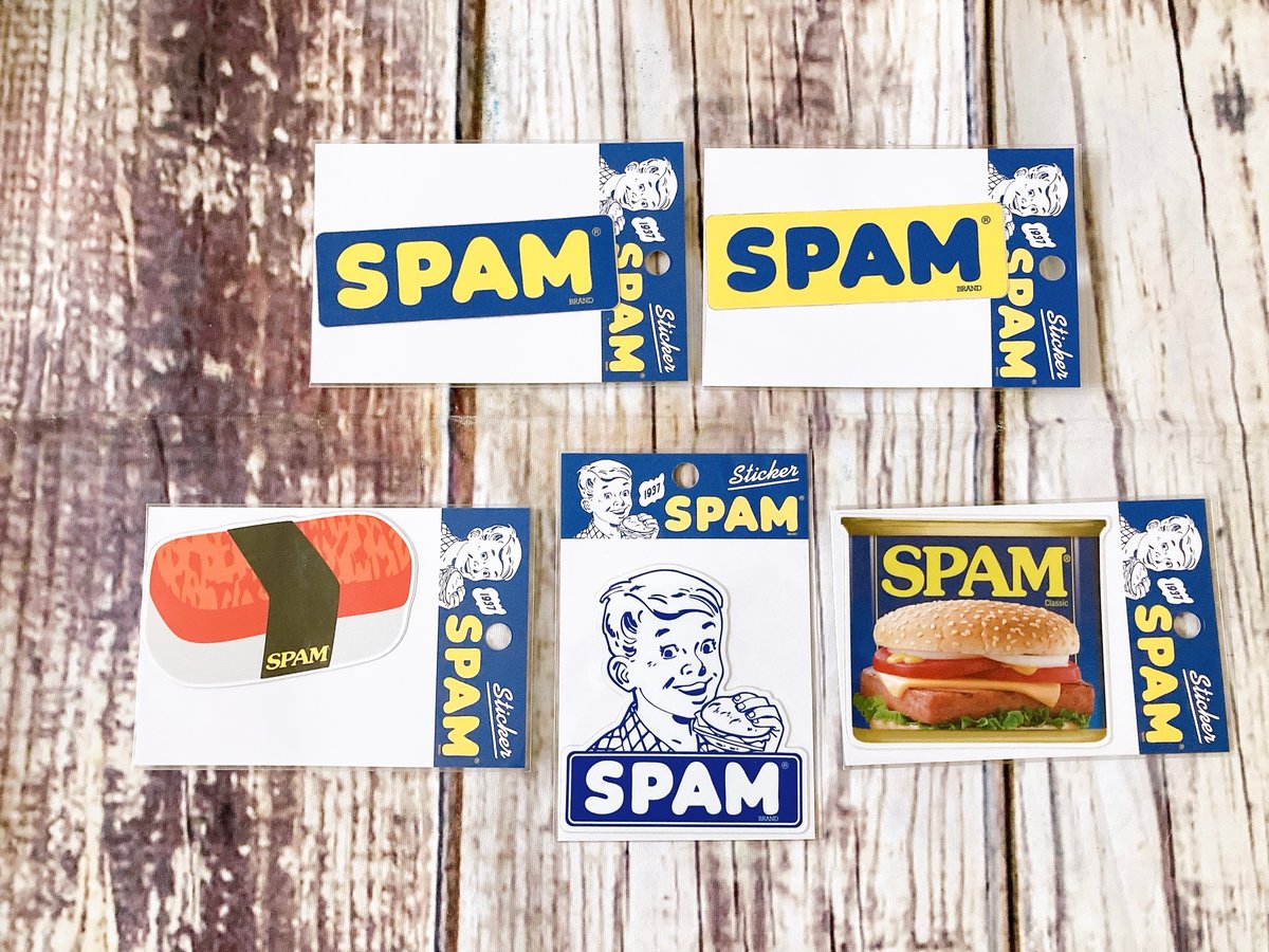 小物 SPAM 防水ステッカー SPAMシリーズ 5種類 | Aloha⚓︎Uncle