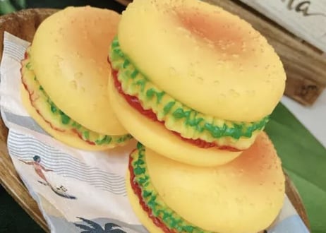 音出るおもちゃ　ペット用品　ハンバーガー