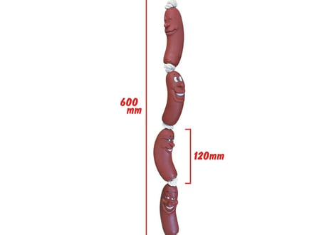 ペット用品　おもちゃ　ソーセージ　4連