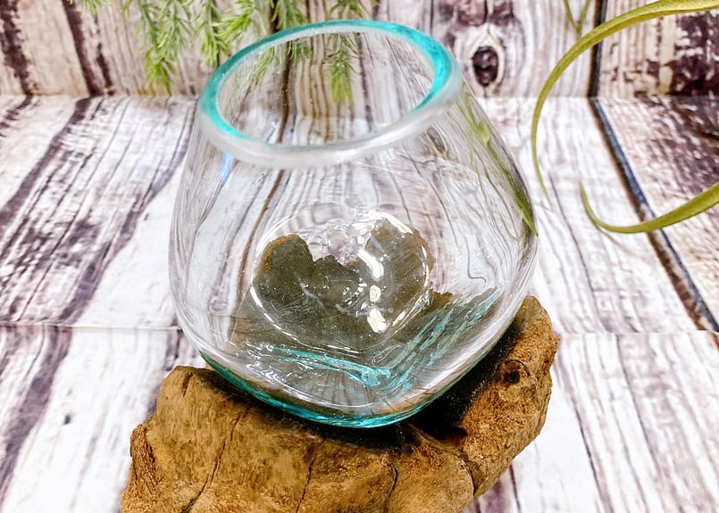 古木手吹ガラス Sサイズ 花瓶 花器 マリン ハワイ インテリア おしゃれ