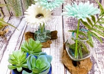 古木手吹ガラス　Sサイズ　花瓶　花器　マリン　ハワイ　インテリア　おしゃれ