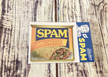 スパムグッズ　SPAM 防水ステッカー　ステッカー　スパム缶