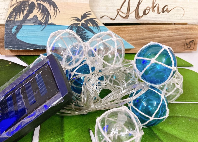 浮き玉 ソーラーLEDライト 10球 | Aloha⚓︎Uncle