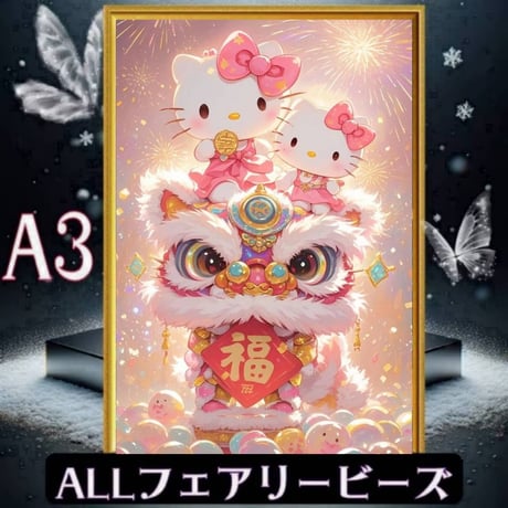 ダイヤモンドアート　まとめ売り A4サイズ ダイヤモンドアートキット 額縁印刷付き AN-diaart