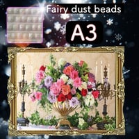 四角ビーズ＋『フェアリーダストビーズ1~3色』（A3サイズ）fairydustZG-53