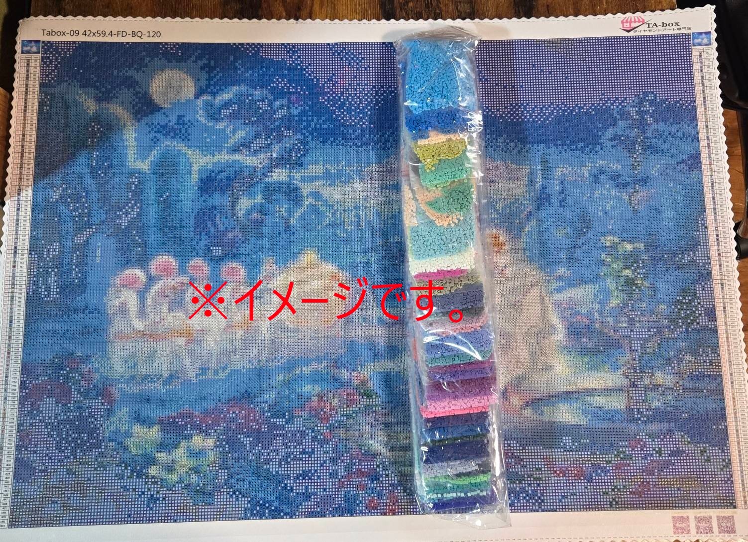 kumi様リクエスト 120色 樹脂スクエア□ビーズ ダイヤモンドアート original