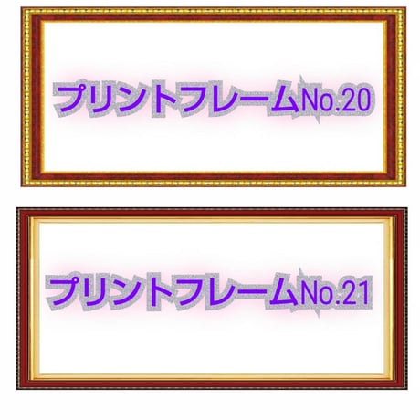 プリントフレーム【額縁印刷】見本　お好きな額縁のデザインをお選び下さい。