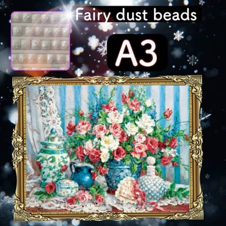 【フェアリーダストビーズ 入り】ダイヤモンドアート A3 お洒落／41AB Amazon.co.jp: TA-BOX ダイヤモンドアート/フェアリーダスト