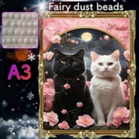 四角ビーズ＋『フェアリーダストビーズ1~3色』（A3サイズ）fairydustZG-161