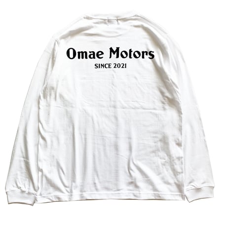 OMAE MOTORS  / "L/S T-SHIRT"(WHITE)