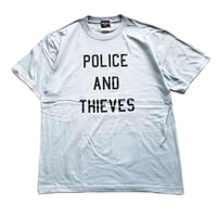 OMAE MOTORS  / "POLICE&THIEVES"T-SHIRT(LIGHT BLUE)
