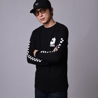 OMAE MOTORS  / "SINGLE LIFE"L/S T-SHIRT(BLACK)