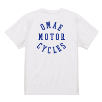 OMAE MOTORS  / "OMAE MOTOR CYCLES"T-SHIRT(WHITE)