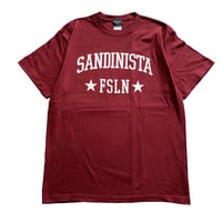 OMAE MOTORS  / "SANDINISTA"T-SHIRT(BURGANDY)