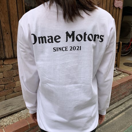 OMAE MOTORS  / "L/S T-SHIRT"(WHITE)