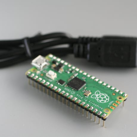 Raspberry Pi Pico（ピンヘッダー実装済）+ リセットスイッチ付き