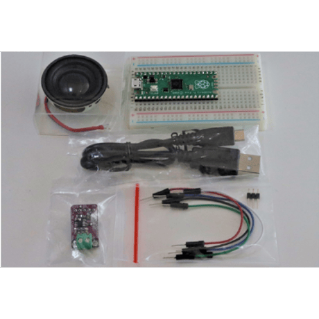 【電子工作＆プログラミング講座セット】音楽再生電子部品キット＋オンライン講座（全2回）セット