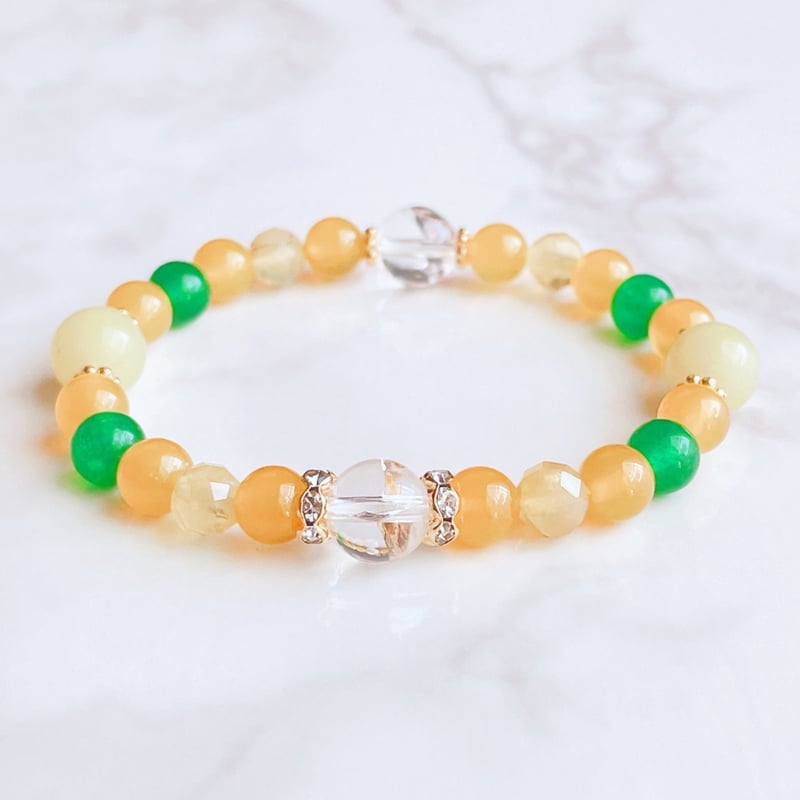 幸福に導く七色の虹 /パワーストーンブレスレット/アイリスクォーツ 12