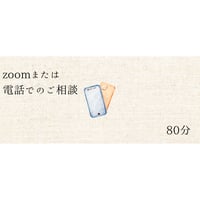 zoomまたは電話によるご相談（80分）