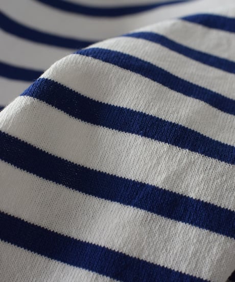 R&D.M.CO/BORDER KNITSEW T-SHIRT