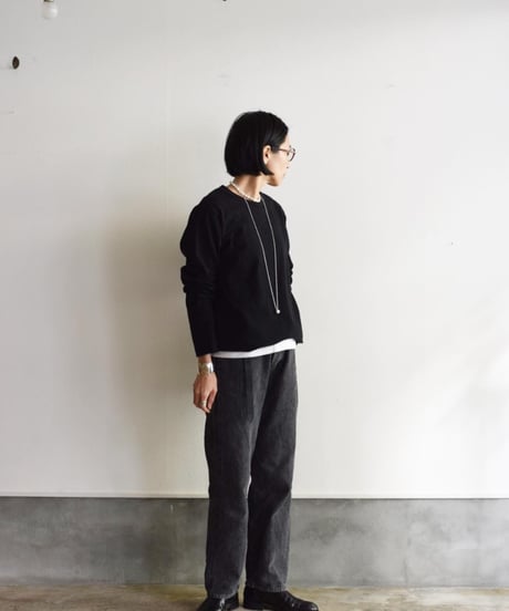 R&D.M.CO/KNIT&SEW CREWNECK SHIRT