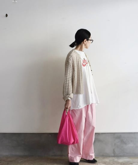 R&D.M.CO/GARMENT DYE TWILL COTTON RELAX GUM PANTS