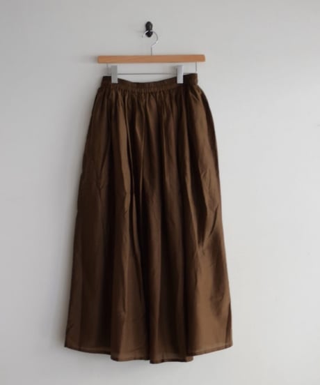 SOIL/COTTON SILK GATHERED SKIRT