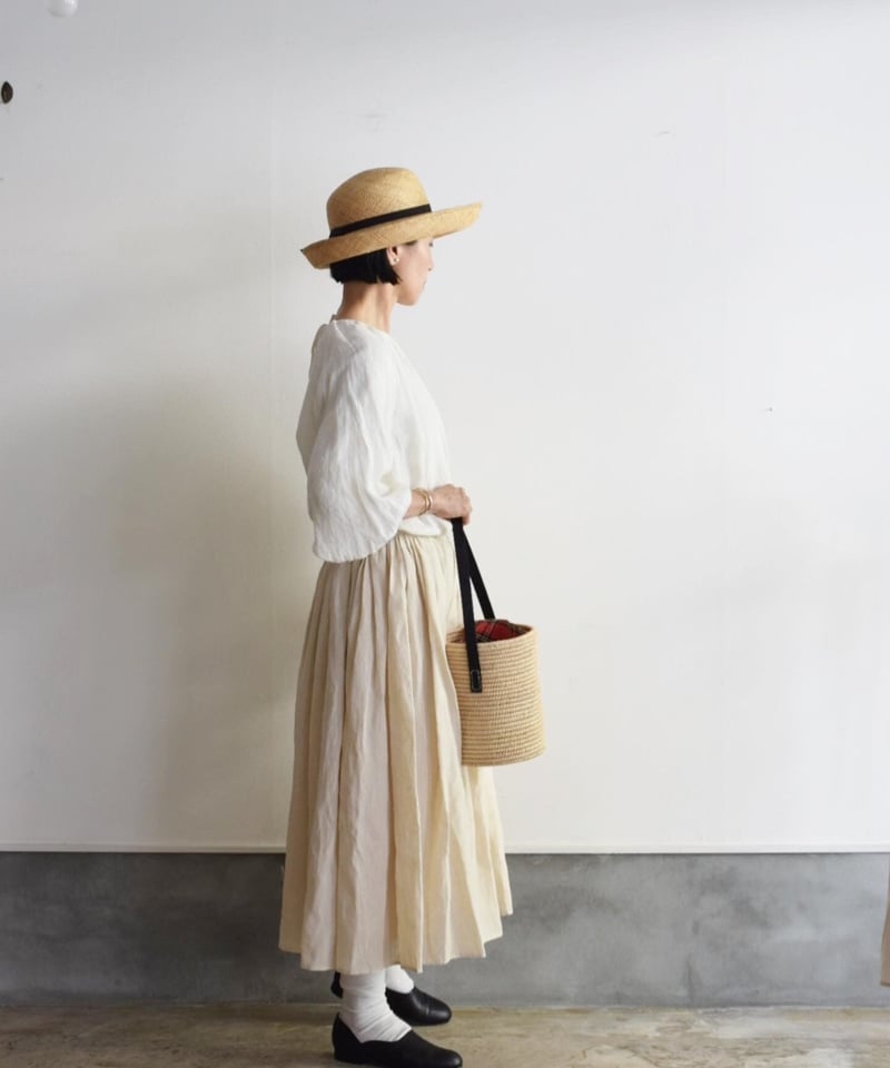 R&D.M.CO/DENSELY LINEN GATHER SKIRT | ALCOT