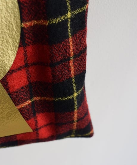 R&D.M.CO/WOOL TARTAN CHECK TOTE