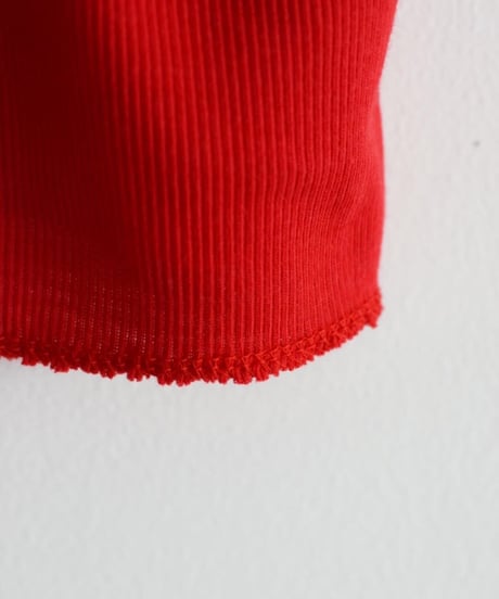 MEYAME/SOFT RIB HALF SLEEB TEE